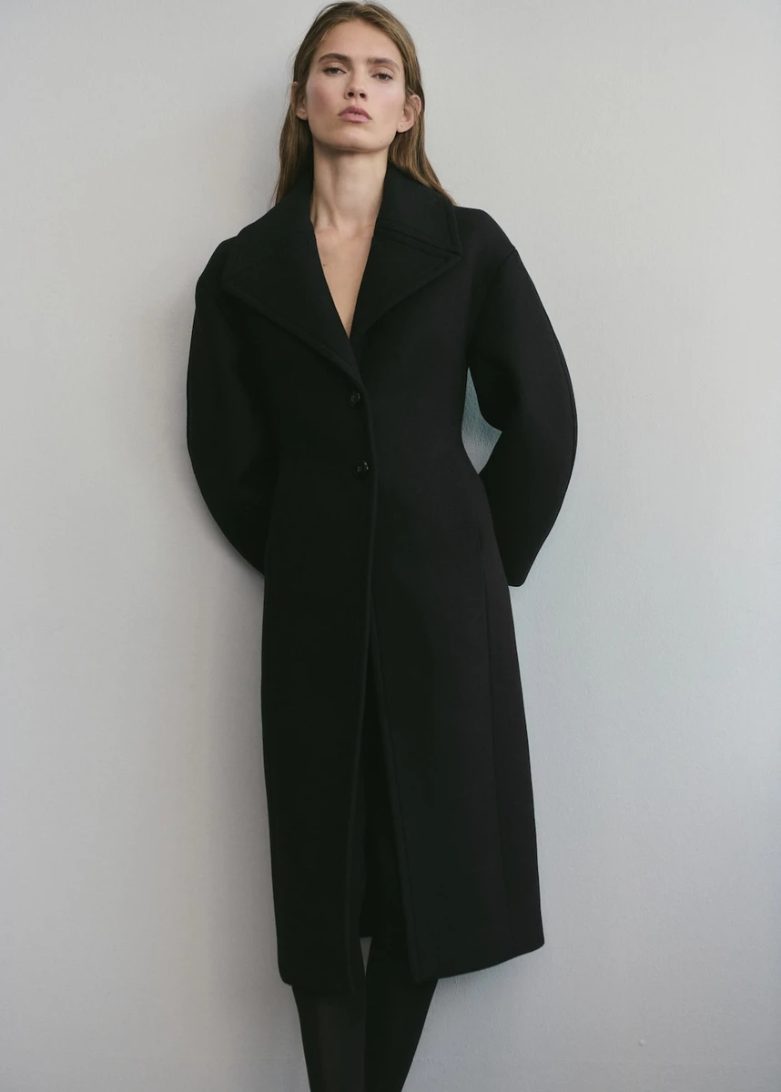 Manteau en laine structuré