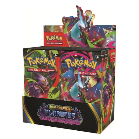 Pokémon JCC - Méga-Évolution - Pack de Booster ME02 Flammes Fantasmagoriques (Display x36) - FR