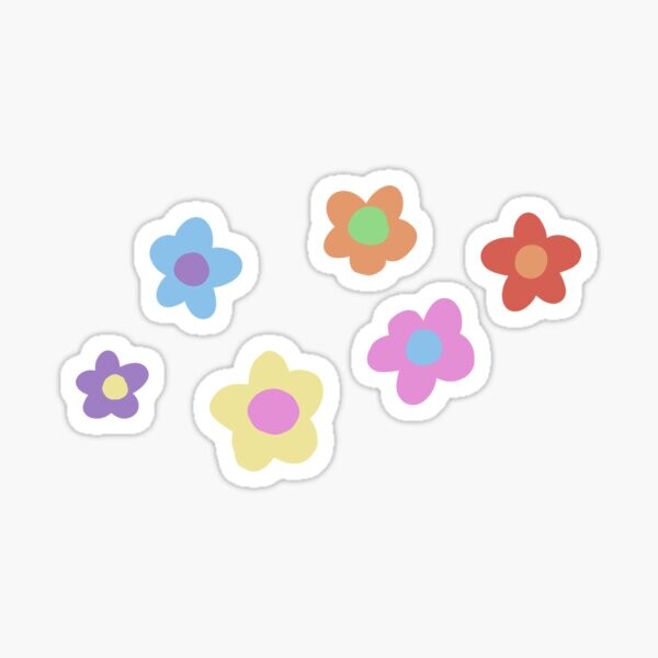 Pack de fleurs simple Kid Core | Sticker