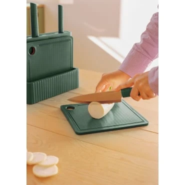 KITCHENWARE STUDIO - Set de 2 planches à découper et de 4 couteaux de cuisine