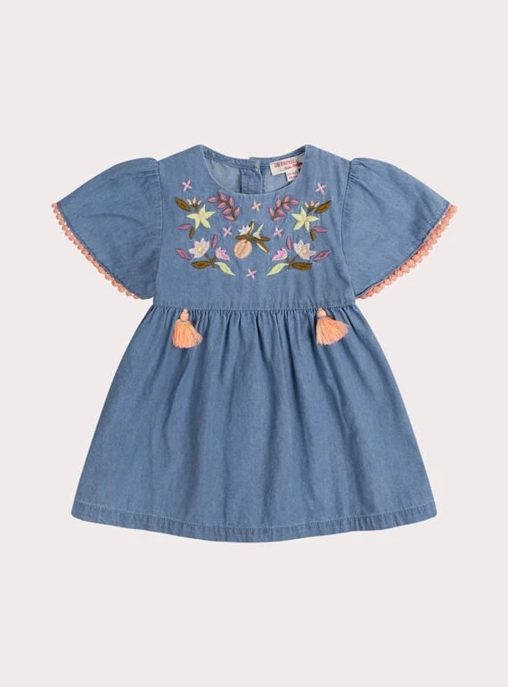Robe denim pour bébé fille