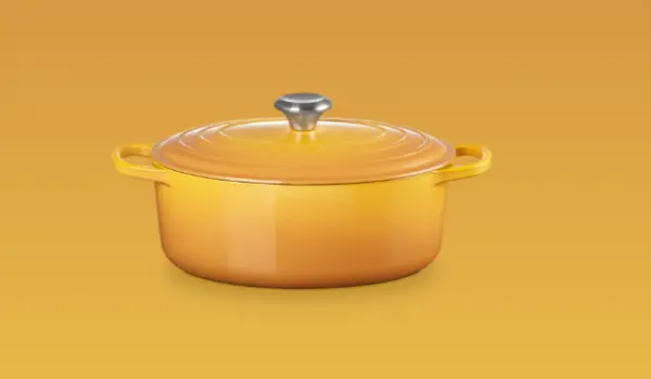 Cocotte ovale en fonte émaillée