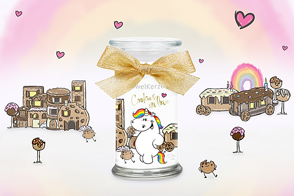 Bougie Cookies are Love par Pummeleinhorn | JewelCandle