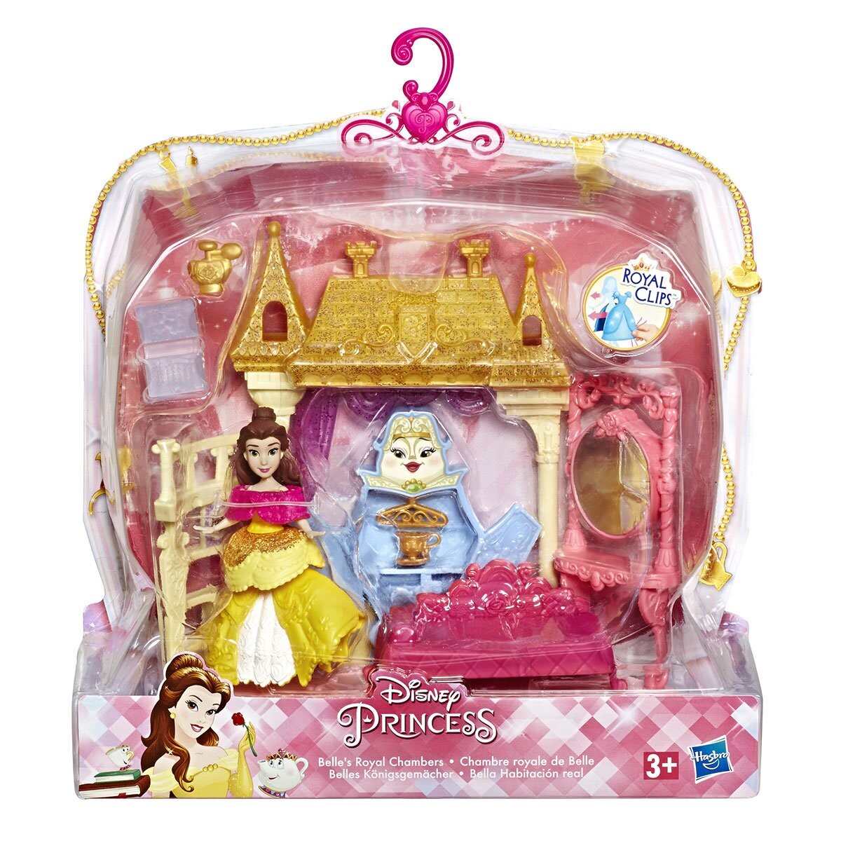 Mini-poupée Disney Princess et décor pailleté