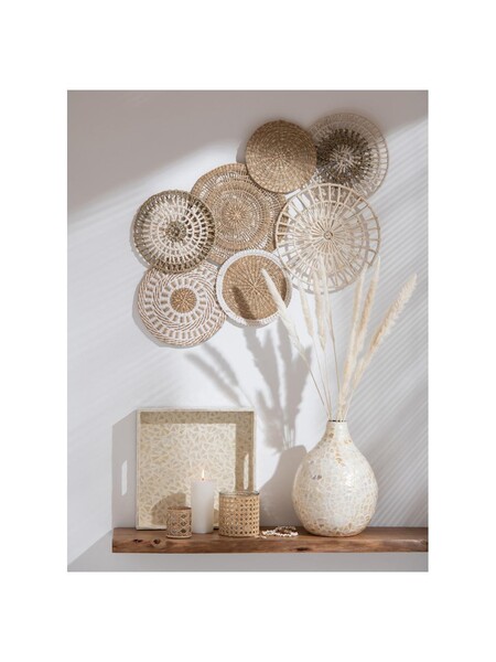Décoration murale jonc de mer et coton Circles | WestwingNow