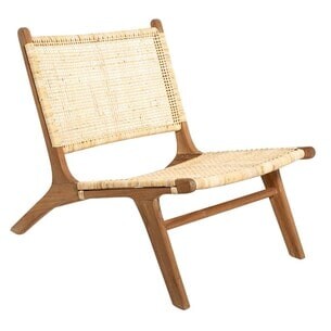 Fauteuil Timor, teck & rotin - Atmosphera, créateur d'intérieur