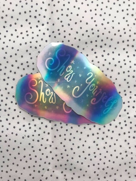 Holographic Frozen 2 « Show Yourself » INSPIRÉ Quote Sticker | Disney INSPIRED, Frozen II inspired, Snowflake Sticker.