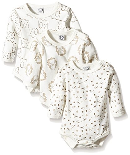 Care - Body - Mixte bébé - Lot de 3 Ecru - Elfenbein (Offwhite 200) 56 cm (Taille Fabricant: 1 Mois)