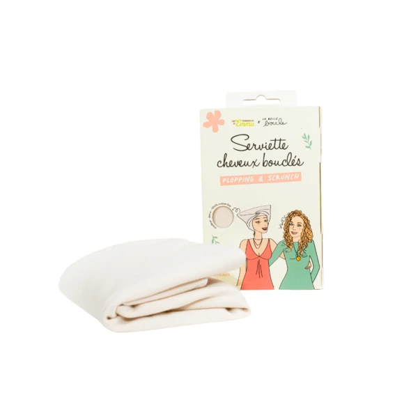 Serviette Cheveux Bouclés Plopping & Scrunch - Les Tendances d'Emma