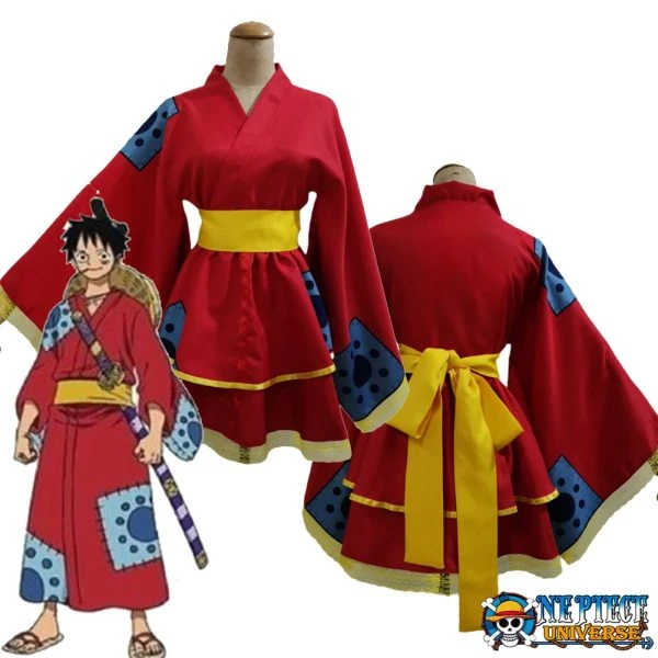Monkey D Luffy Dress Kimono (Wano Country) | One Piece Universe Store