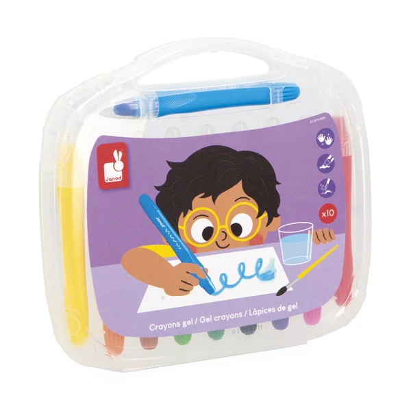 Crayons Gel x10 : Peinture par numéro & coloriage Janod - J07416