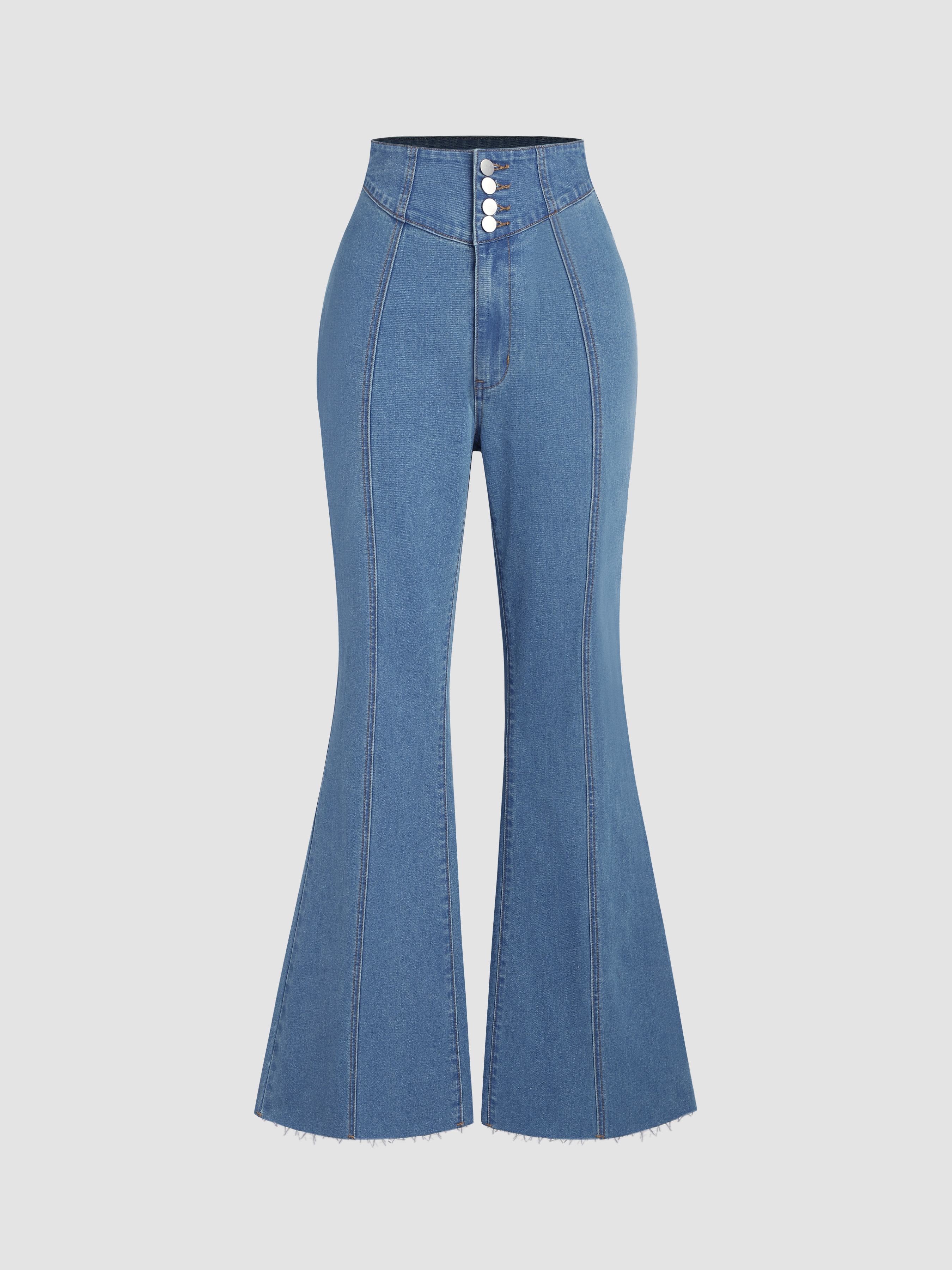 Jeans évasé Femme Kanabeach Fanni - Taille 38 Gris - Neuf Avec étiquette - Valeur 79€