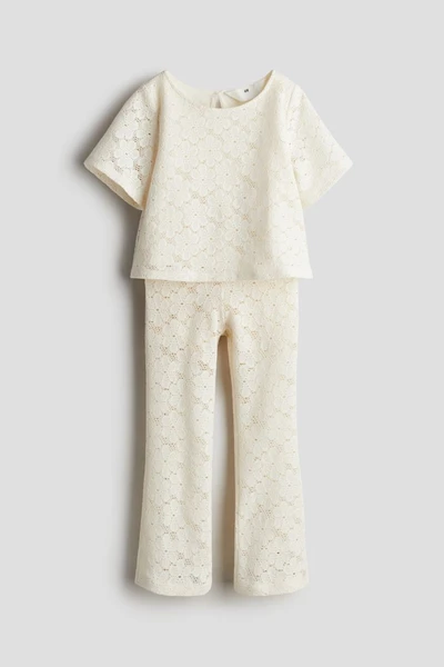Ensemble 2 pièces façon crochet