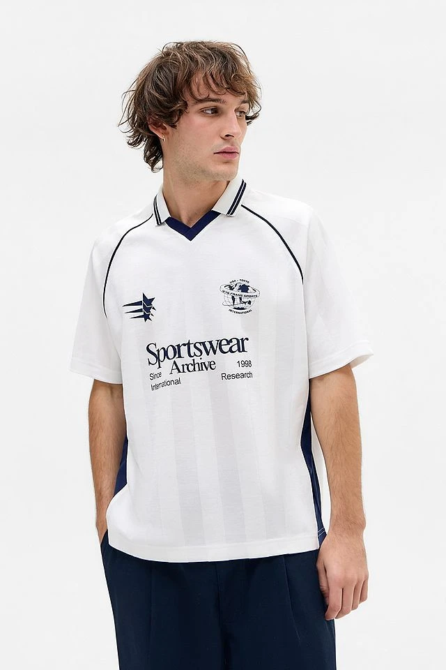 iets frans... T-shirt de football blanc à manches courtes