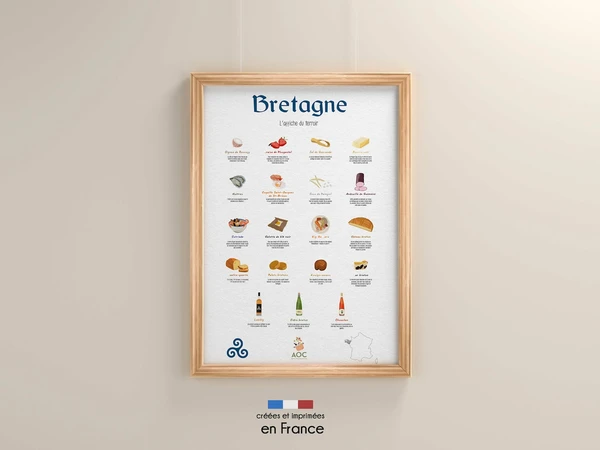 Affiche du terroir - Bretagne