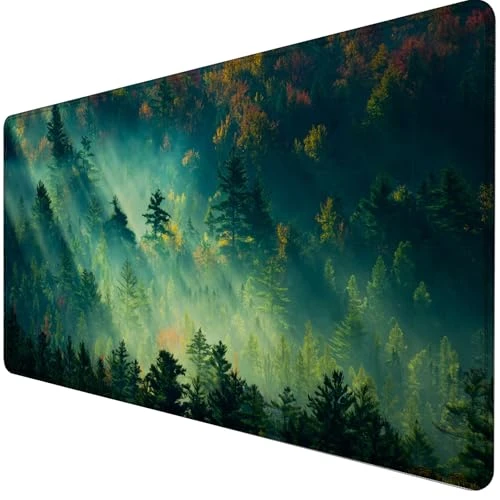 Owege Tapis de souris de jeu XXL 900 x 400 mm - Grand bord cousu - Imperméable - Antidérapant - Pour PC, MacBook, ordinateur portable - Améliore la précision et la vitesse