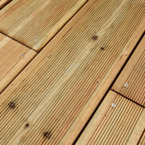 Planche pin Kuhmo 2, vert, L.240 x l.14.5 cm x Ep.27 mm