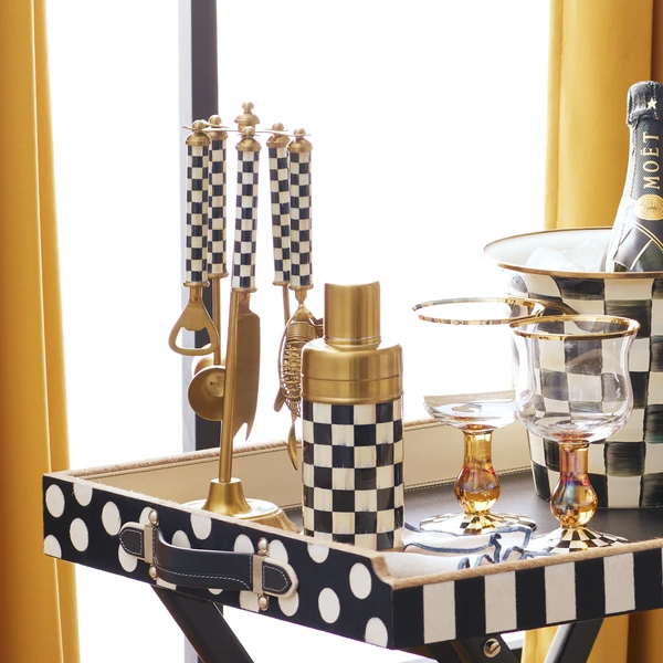Gold Courtly Check 3260 Barware