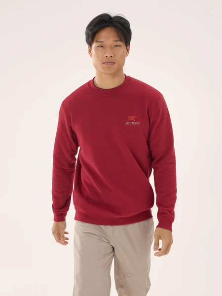 Pull à col rond en polaire Emblem Homme