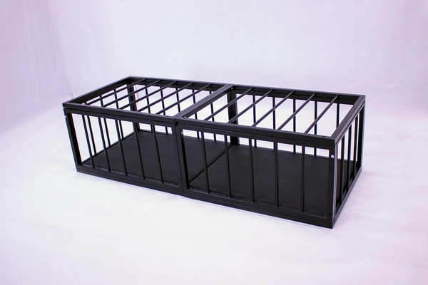 SLEEPING CAGE to train pet for bondage and fetish games. Bondage cage for kitten play. Dungeon humiliation furniture, adult furniture