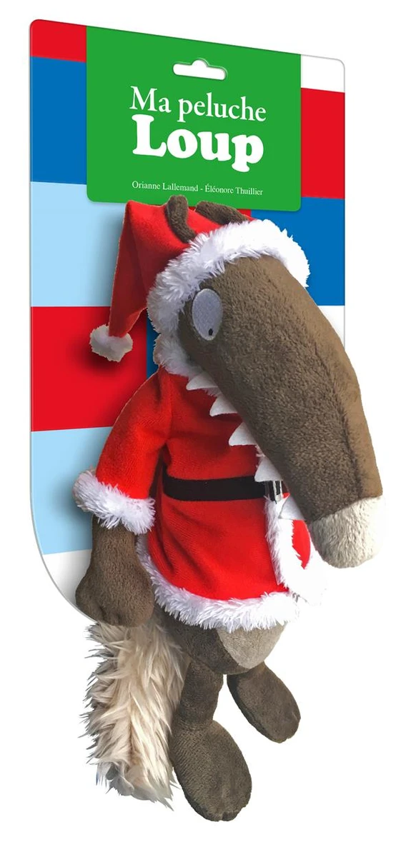 Ma peluche loup habillée - noël