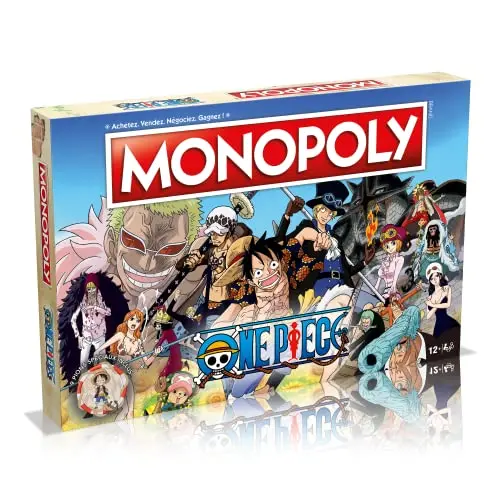 WINNING MOVES - MONOPOLY - ONE PIECE - Jeu de société - Version française - 6 joueurs