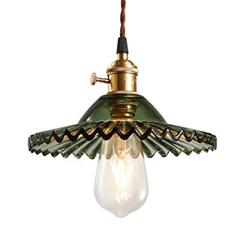 Chrasy E27 Industrielle Vintage Verre Suspensions Luminaire Retro Plafonnier Luminaire Verre Retro Suspensions Luminaires Industrielle Eclairage de Plafond Suspensions Plafonniers Luminaire