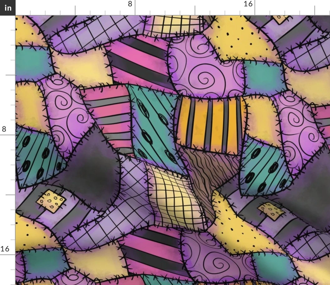 Ragdoll Scraps - Small Fabric | Spoonflower