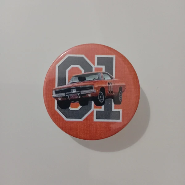 Spilla pin badge button 38mm dukes of hazzard 01 general Lee