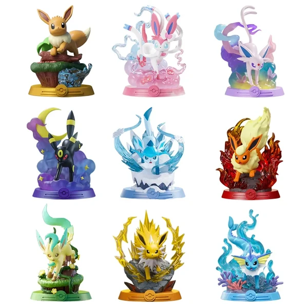 Ensemble de figurines d'action Pokémon pour enfants, Funism, Eevee, famille d'aventure de deuxième génération, collection de jouets, modèle original - AliExpress 26