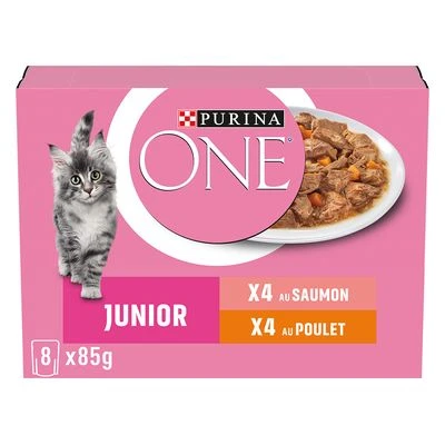 PURINA ONE Junior 8 x 85 g pour chaton