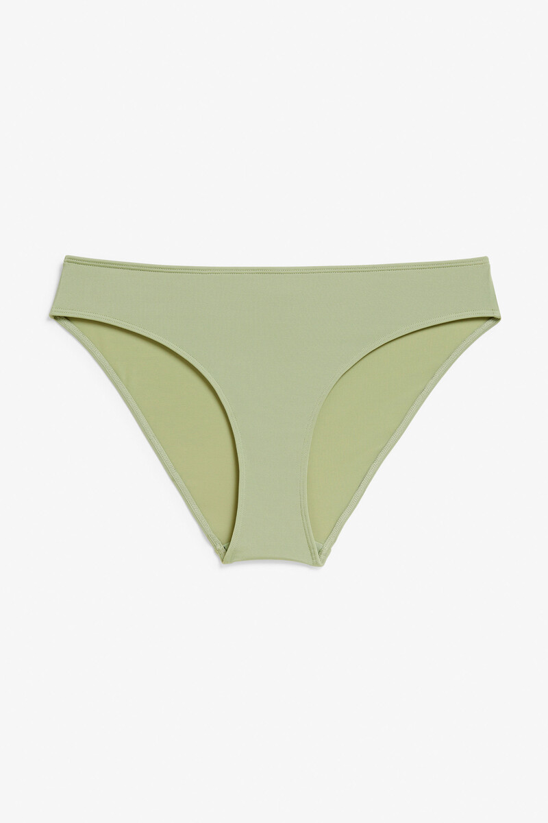 Classic bikini briefs - Pistachio green - Swimwear - Monki NL