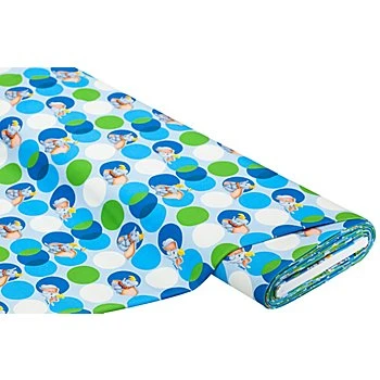 Tissu jersey en coton 'Dumbo', bleu multicolore