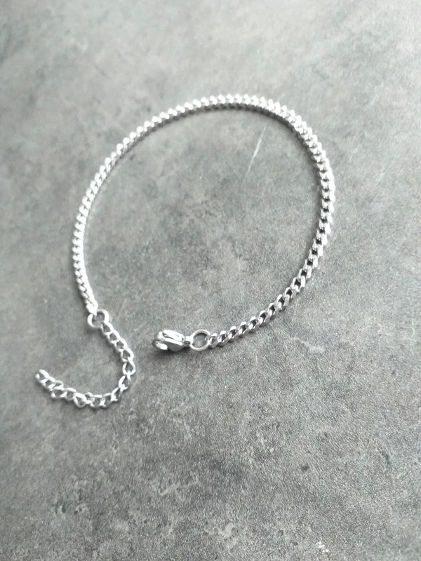 bracelet fin argenté