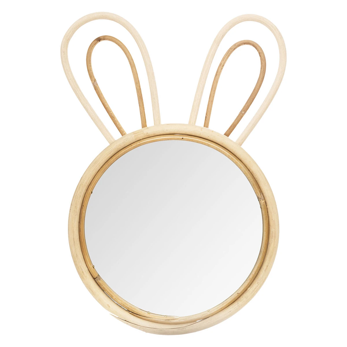 Miroir Lapin beige - 24x1x37 cm