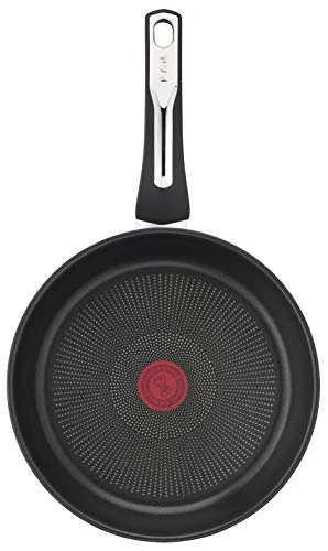 Tefal Emotion Poêle 20 cm, Revêtement antiadhésif, Garantie 10 ans, Diffusion de chaleur homogène, Design élégant, Poignée robuste, Induction, Indicateur de cuisson E3000204