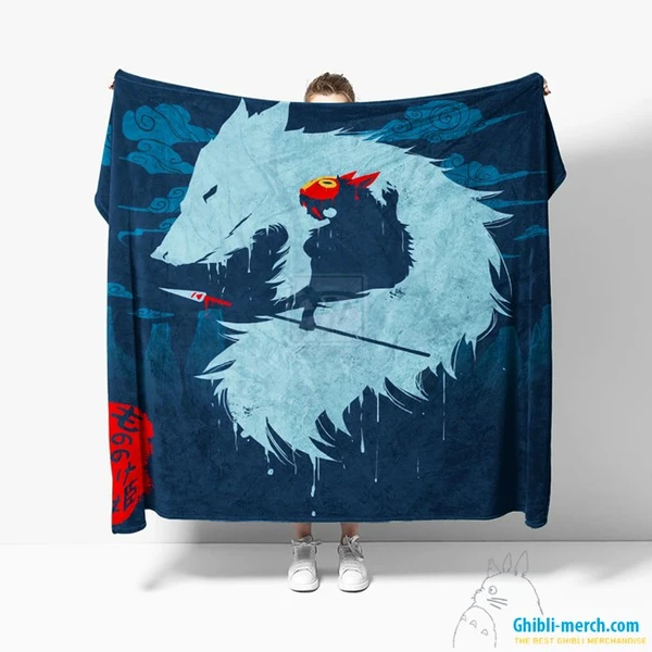 Princess Mononoke Blanket Fleece New Arrivals 2024 | Ghibli Merch Store