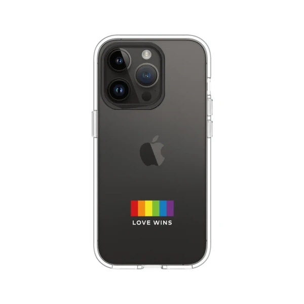 iPhone 14 Pro Clear Transparent - Love in All ____ / Love wins-Not alone