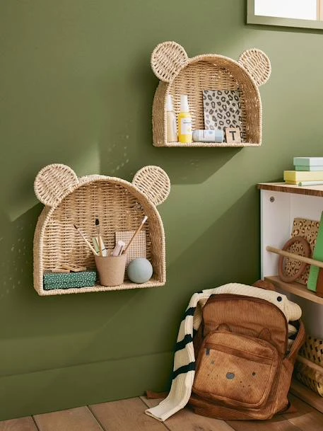 Lot de 2 étagères ourson marron - Vertbaudet
