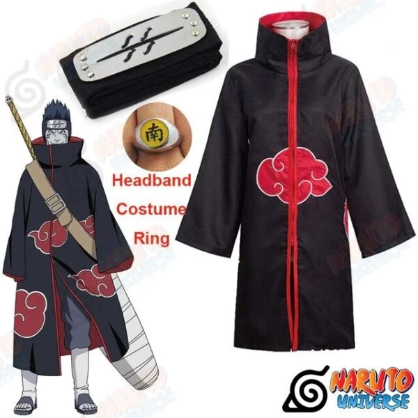 Akatsuki Kisame Costume Cloak Cosplay #1 - Naruto Universe Official