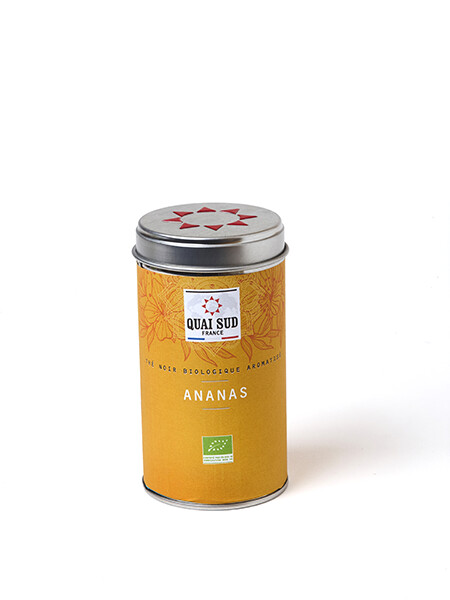 THÉ NOIR BIO AROMATISÉ ANANAS Boîte pop