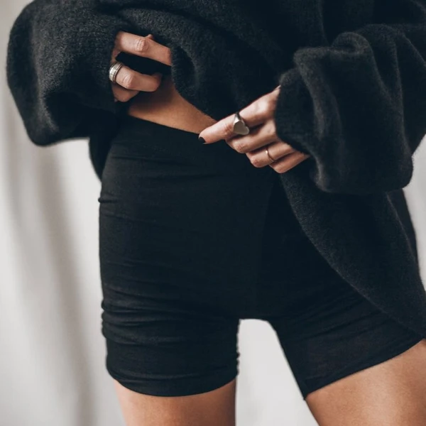 Short Cycliste Doux - Noir - L