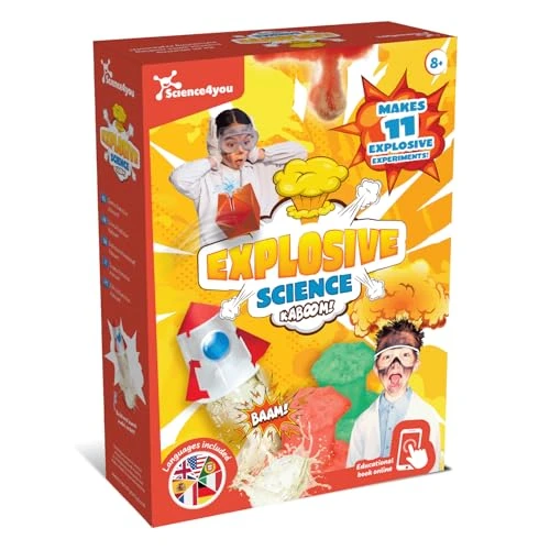 Science4you Expériences Explosives pour Les Enfants – Activités Kaboom pour Les Enfants, Fabriquez Votre Propre Fusée à Eau, Bombe Pétillante, Jouets Éducatifs, Cadeaux pour Garçons & Filles 8 9 10+