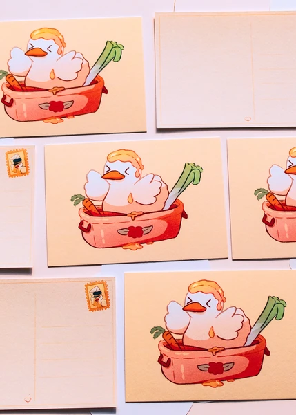 Minis prints - Canard dans un plat