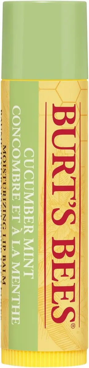 Burt's Bees Baume à lèvres hydratant 100% naturel concombre et menthe poivrée, 4,25 g