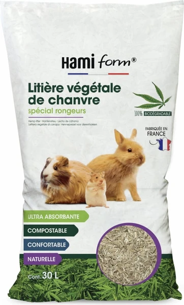 Litière lapin et cochons d’Inde 
