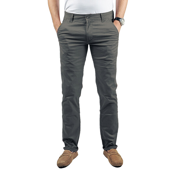 Pantalon Chino (Noir, gris ou bleu)
