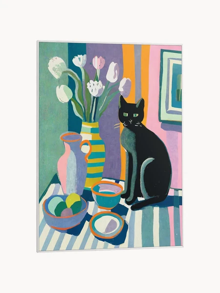 Impression encadrée Table Cat