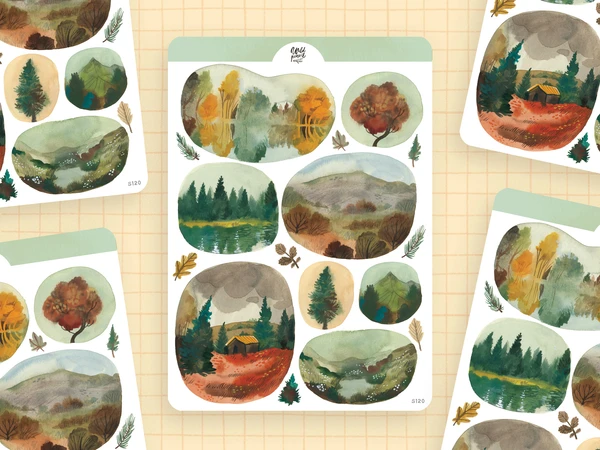 Sticker Sheet — Windows Into Autumn