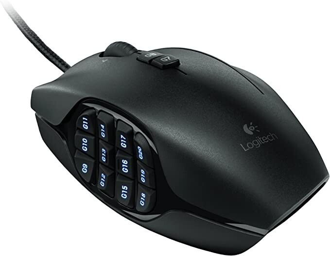 Logitech Logitech G600 MMO Gaming Mouse RGB Backlit 20 Programmable Buttons Bouchon d'oreille 4 Centimeters Noir (Black): Amazon.fr: Bagages